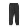 Herrbyxor herrar tvättade vintage byxor streetwear casual joggers sport ren bomull fast färg brett ben hip hop hajuku high streetw