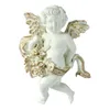 Objetos decorativos Figuras nórdicas Cupid Cupid Angel Decoração estátua de resina estatueta para sala de estar decorda de parede pendente de quarto