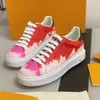 Top Kwaliteit Vrouwen Platform Time Out Sneaker Top Kalfsleer Veterschoenen Runner Trainers 3D Bloemen Sneakers met Doos NO42