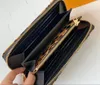 Designer 5A Leopard Portefeuilles en relief Porte-cartes Femmes Sacs à main Zippy Fold Passport Coin Pouch