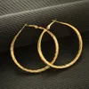 18k Solid Yellow Gold Plated Classic Hoop Ring Huggie örhängen Sleeper Ear Piercing Nonallergenic2734606