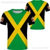 JAMAICA T SHIRT DIY gratis skräddarsydd namnnummer Jam T-shirt nation flagga JM Jamaican Country College Print PO-kläder 220609