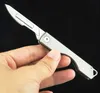 Promotion Artwork Carving Knife 440C Satin Blade TC4 Titanium Alloy Handle EDC Pocket Folding Knives Keychain knifes K1608