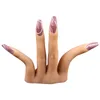 Nails Practice Silicone Hand Model 3D Adult Mannequin Fake Hand Manicure Pedicure Display Model Moveable 2207268306933