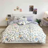 Ensemble de literie linge de lit housse de couette et taie d'oreiller maison drap plat couette housse de couette 240x220cm literie Couple reine