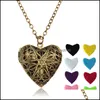 Pendentif Colliers Pendentifs Bijoux Mode Creux Coeur Amour Par Médaillon Collier Aromathérapie Huile Essentielle Diffuseur Livraison Directe 202