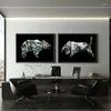 Paintings Bull Bear Wall Street Art Canvas Painting And Posters Prints Pictures For Living Room Home Decoration FramelessPaintings