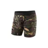 Mens Sports Lengthened Camouflage Cotton Boxer Underwear Men's Running Anti-wear Leg Capris Quarter Size Plus