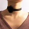 Blumen Sexy Spitze Halsband Halsketten für Frauen Girll Vintage Weiß Schwarz Dame Süße Wind Hals Kette Schmuck