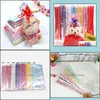 Gift Wrap Event Party Supplies Festive Home Garden 200Pcs Clear Plastic Packaging Bag Star Heart Printe Dh0Fq