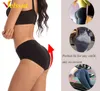 Velssut Womens Fake Ass Butt Lifter Pants Seamless Shapewear Hip Enhancer Booty Pad Push Up Underwear Butt Buttons Body Shaper L220802