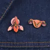 Féminisme floraison utérus fleur émail broches broches Badge revers alliage métal mode bijoux accessoires cadeaux 6143 Q2