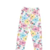 Gökkuşağı Kız Tozluk Pantolon Çocuklar Günlük Çiçek Kalem Pantolon Sevimli yürümeye başlayan çocuk sıska pantolonlar genç kız giyim 6345753
