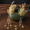 Headpieces Classic Simple Accessories Antique Daisy Edge Clip Tassels Retro Hairpin Bridal Hair Accessoriesheadpieces