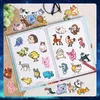 50pcs dessin animé animaux autocollants non aléatoires pour voiture vélo bagages autocollant ordinateur portable planche à roulettes moteur bouteille d'eau snowboard stickers muraux enfants cadeaux