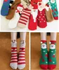 12 par Prezent Coral Plush Socks Womens Winter Plush Home Floor Socks Nowy rok Świąteczne skarpetki żeńskie