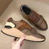 Designer Sneakers gestreepte vintage casual schoenen dames mannen trainers seizoen tinten veter sneaker mode platform schoen