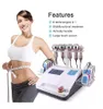 6 in 1 Body Shaping Ultrasonic Cavitation 40k Machine Portable WeightLos Massager Vuoto RF Lipolaser Riduzione della cellulite, Addome Lipo Rimozione Lifting facciale