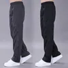 Мужские брюки Sweatpant быстро сухие дышащие упражнения Тонкие брюки повседневные эластичные талию прямые беговые бегуны мужчины 5x 6xl 220808