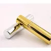 Gros brillant or argent 5 ml rechargeable portable mini bouteille de parfum voyageur aluminium vaporisateur atomiseur vide parfum conteneur