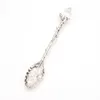 Retro Crystal Spoon Alloy Kök Porslin Hushåll Kaffe Spoon Dessert Beverage Tillbehör 11 * 1.9cm