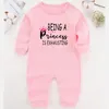 The Prince Has Arrived Winter Baby Boy Clothes born Romper Cotton Baby Girl Pography Outfits Long Sleeve Babies Costume 220525