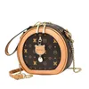 HBP Crossbody Bag Elegant Printing PU Sain S for Women Novelty Clock Design Counter Counter County Cute Small Round Formes وحقيبة اليد 220727