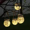 Solar Wall Lights Light Outdoors Round Waterproof Led Garden Fairy Lamp For Balcony Party Yard Decoration Star Night