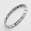 Stainless Steel Energy Magnetic Tourmaline Link Bracelet For Men Bracelets Bangle Slimming Product Health Care Jewelry Gift