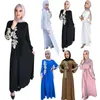 Robes grande taille Dubai turc luxe Satin caftan robe femmes musulmanes décontracté Djellaba Abaya à manches longues Caftan vêtements islamiquesPlus