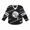 James Men Movie Shoot Out 2 Pac Hockey Jersey Stitched Black Top Quality