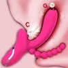 3 sur 1 Clitoris Sucker Vibrateur Femelle Femme Pour Femmes G Tongue Lanceuse Lécher Stimulateur sous vide Dildo Anal Jouets Sexy Jouets Adultes 18 220316