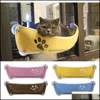 Hanging Pet Cat Hammock Bed Basket Sunny Wall Window Mount Beds Suction Cup Comfortable Perch Shelf Seat For Cats Dogs Rest House Drop Deliv