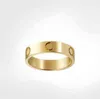 4 whole mm 5MM Titanium steel love ring high quality designer rose gold couple rings fashion jewelry original dustproof bag286T