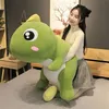 60-130CM Big Size Long Lovely Dinosaur Plush Toy Soft Cartoon Animal Dinosaur Stuffed Doll Pillow for Kids Girl Birthday Gift 220425