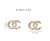 Letters de luxo de 18k simples mixk cartas de luxo designers de marcas geom￩tricas famosas mulheres redondas de cristal strass rumor p￩rolas festas de casamento jewerlry