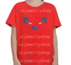 5A Top Qualité Enfants Broderie T-shirt 2022 Mode Enfant Brodé T-shirt Têtes De Tigre Animal Tête Lettres À Manches Courtes Pour garçon et fille