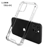 1.0mm Soft TPU Frame Side Acrylic Hard PC Back Clear Cases For iPhone 13 12 Mini 11 Pro Xs Max XR 8 7 Plus Samsung S22 S21 Ultra Plus S30 A22 A70 M30 Xiaomi Moto LG
