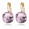 Tiktok red European and Charm American Dangle personalized hollow out female Earrings Fashion high-grade elegant temperament geometric Earrings VCWI