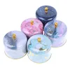 Storage Bottles & Jars European Retro High-End Candle Handmade Soap Packaging Box Round Iron Tea Candy Jewelry Gifts