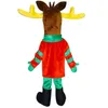 Performance Elk Mascot Costumes Halloween Christmas Animal Cartoon Character Outfits Suit Advertising Carnival Unisex Outfit