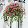 65.5cm Konstgjord Silk Morning Glory Fake Blomma Hög kvalitet för Wedding Home Party DIY Table Dekoration Bulk 1PCS 220406