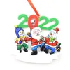 Juldekorationshartshänge DIY Handskrivet namn Santa Claus Snowman Christmas Tree Ornaments SN4770