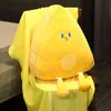 Cm Kawaii Cheese Cake Plush Toy Creative Food Pillow With Blanket For Girls Sofa stuffed Cute Birthday Gifts J220704