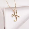 Love Mom Cursive Name -J Engels Alphabet Gold Silver Family Friend Letters Teken Word Chain Kettingen Tiny Initial Letter Pendant 1988