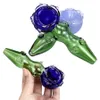 Smoking Pipes Glass Pipe Rose Flower Style Hand Potable Hose Jojint Mini Size