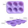 Multicolor Semicircle 6 Connected Chocolate Bakvorm Mallen Silicone voor Bakken Semi Sphere Molud Maken Keuken Hot Bomb Cake Jelly Dome Mousse HH001