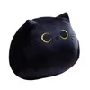 Usine en gros 3 couleurs 11.8 pouces 30 cm chat noir jouets en peluche mignon oreiller coussin dessin animé vidéo périphérique poupée cadeau pour enfants