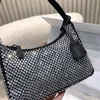 Moda tasarımcı crossbody çanta kadın çanta çantaları tam elmas klasik hobo lüks kadın omuz çantaları ışıltı çanta kılıfları kadın için