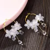 Dangle & Chandelier Brincos 2022 Fashion Tassels Earings Acrylic Water Drop Women Round Earrings Crystal Pearl Flower Long Pendant EarringsD